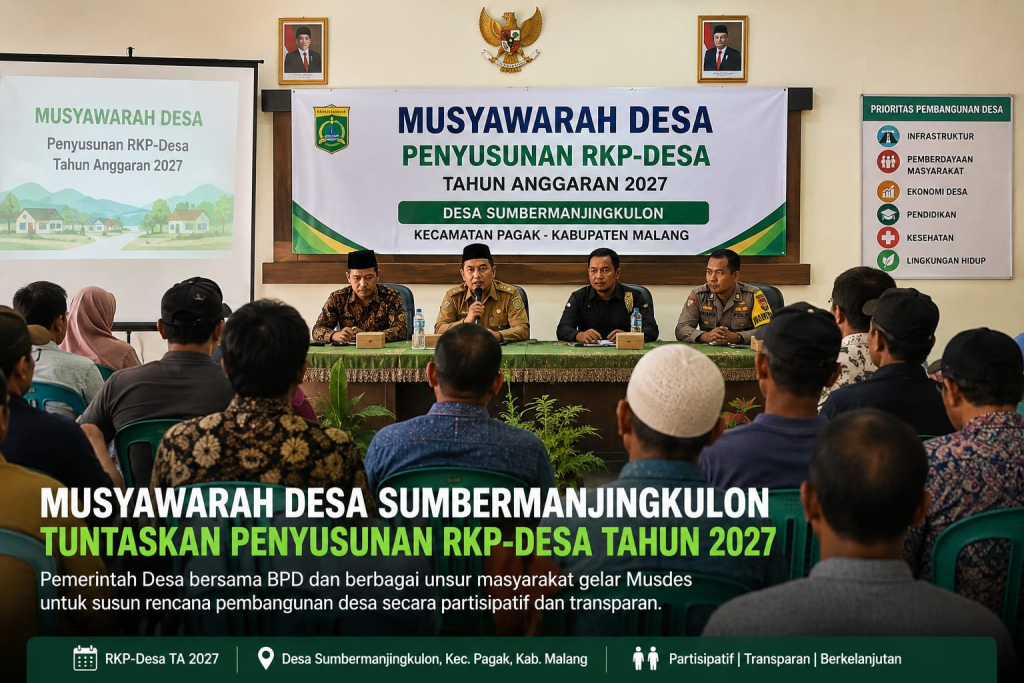 Suasana Musdes RKP Desa 227 Desa Sumbermanjing Kulon Kecamatan Pagak Kabupaten Malang (Foto TPP Pagak for JatimUPdate.id)