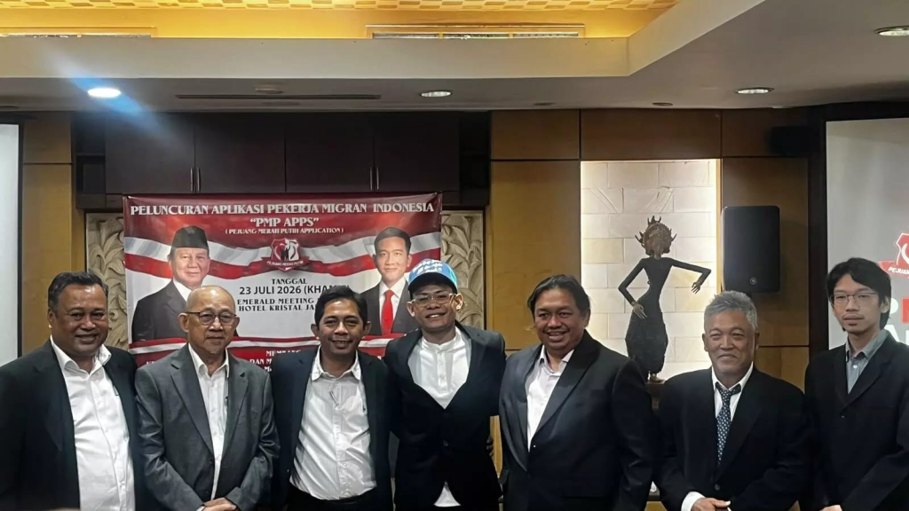 Manajemen PT. Malaysia Indonesia memperkenalkan Pejuang Merah Putih SUPERAPPS. Platform digital terpadu, dirancang tingkatkan perlindungan, pelayanan, dan kesejahteraan Pekerja Migran Indonesia (PMI).
