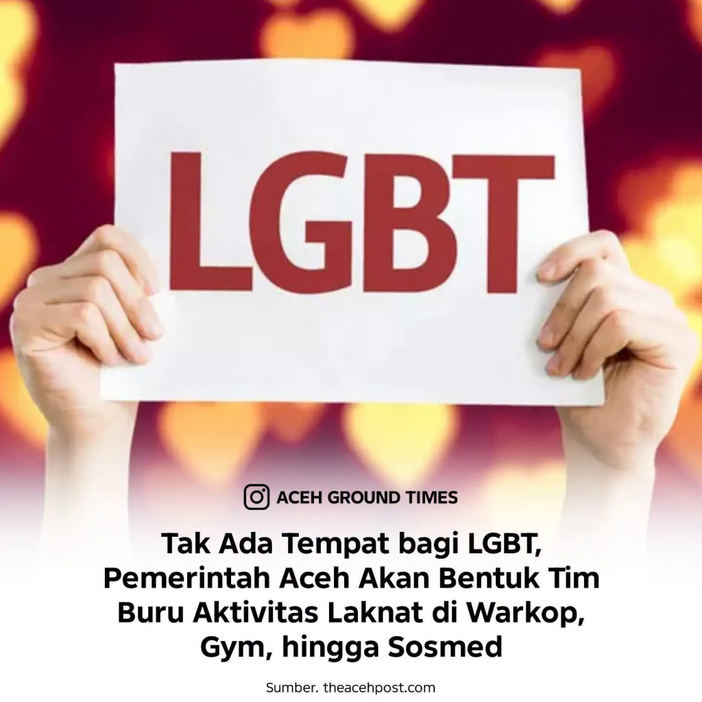 Flayer anti LGBT