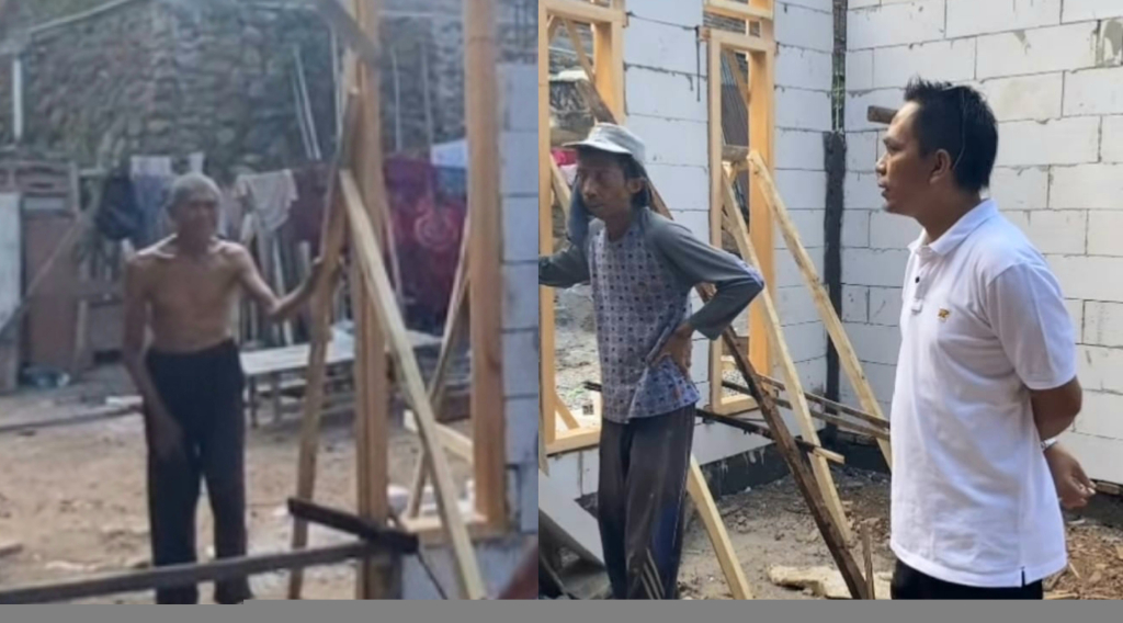 Ketua DPD Partai Golkar Bondowoso, Ady Kriesna, meninjau progres perbaikan Rumah Tidak Layak Huni (RTLH) di Kabupaten Bondowoso, Jumat (31/7/2026).