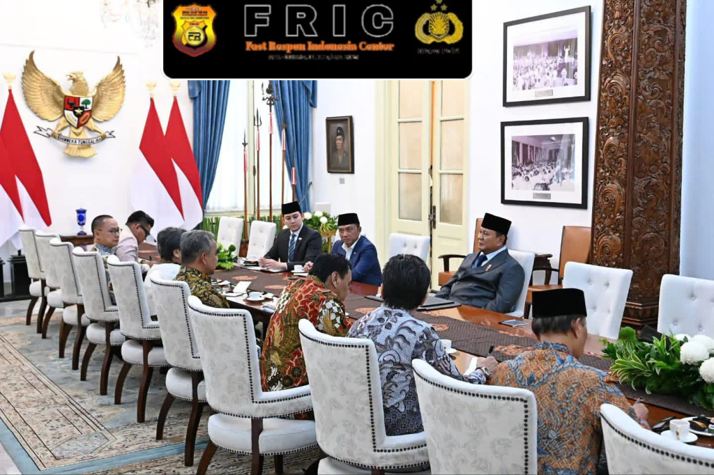 Suasana Presiden Prabowo Terima Pimpinan MPR RI