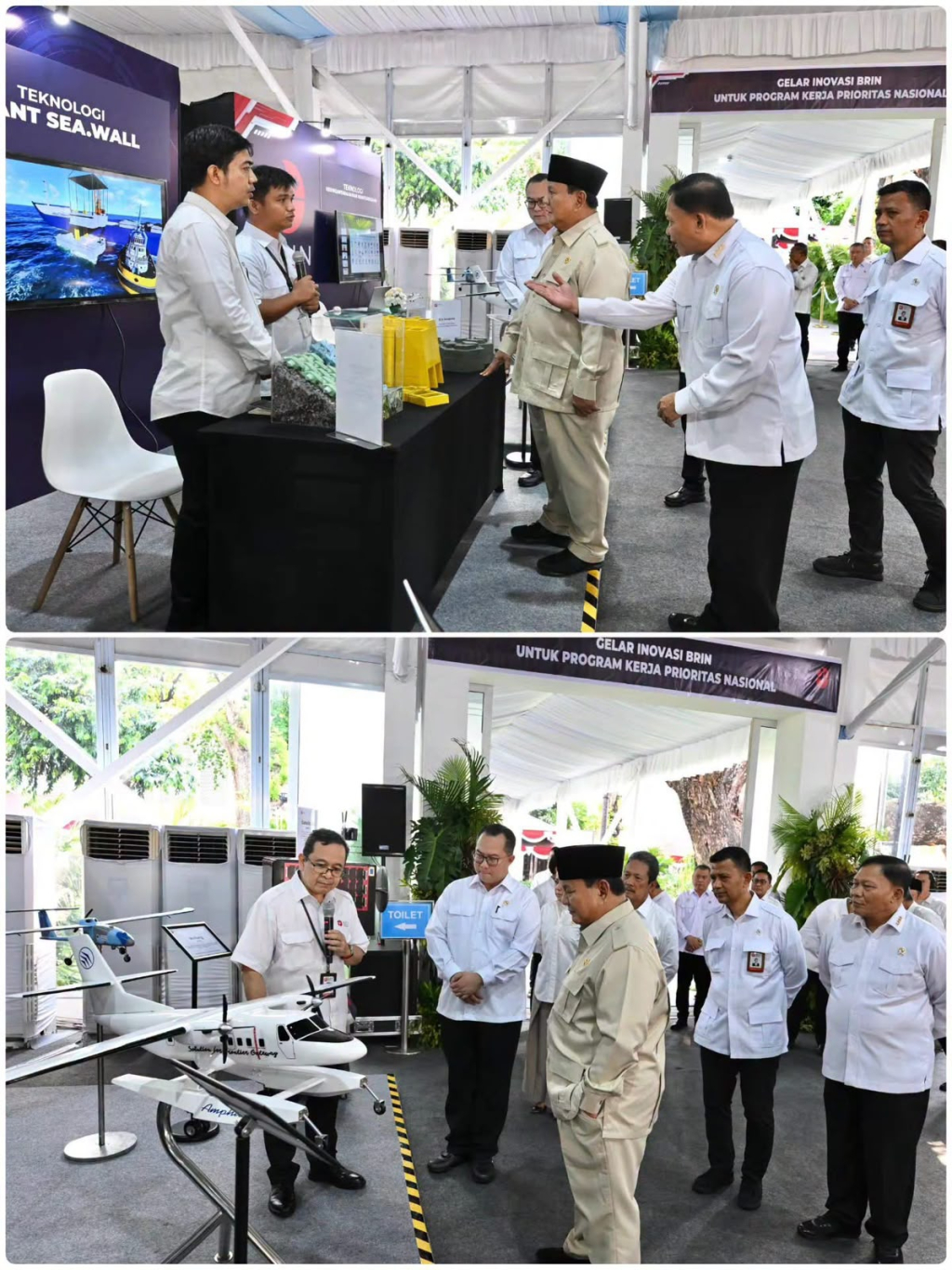 Suasana Presiden Prawobo Subinto berdialog