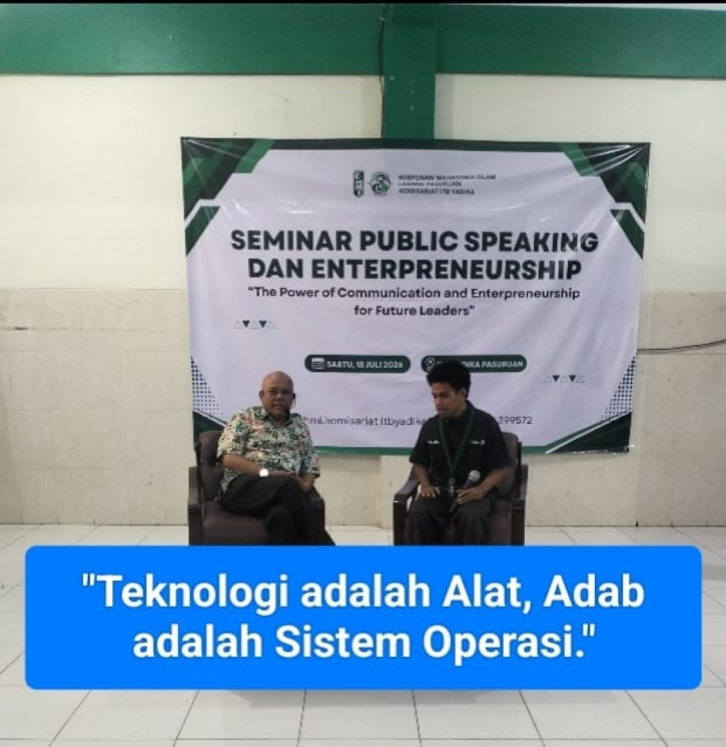Agus Andi Subroto dalam Seminar Public Speaking dan Enterpreneurship
