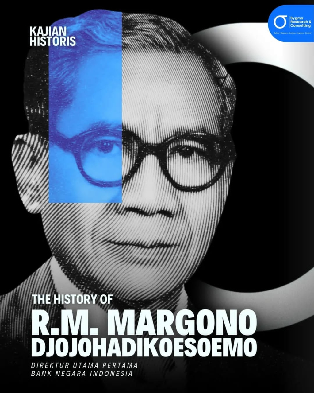 Foto Kajian Historis RM Margono Djojohadikusumo hasil karya Sygma Research and Consulting