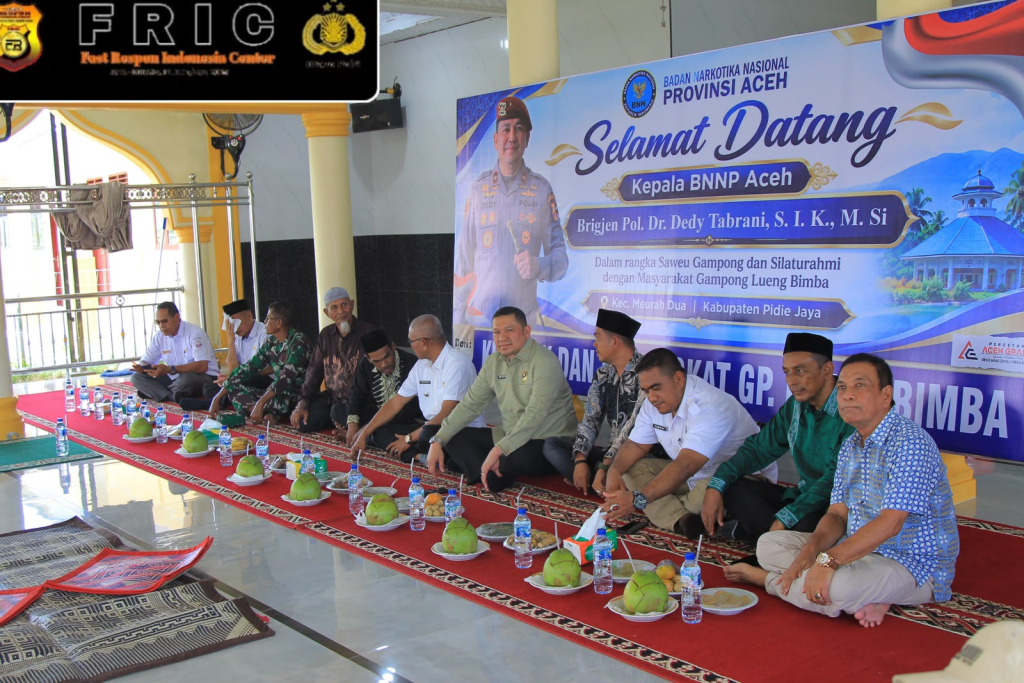Kepala Badan Narkotika Nasional Provinsi (BNNP) Aceh Brigjen Pol. Dr. Dedy Tabrani, S.I.K., M.Si., di Pidie Jaya.