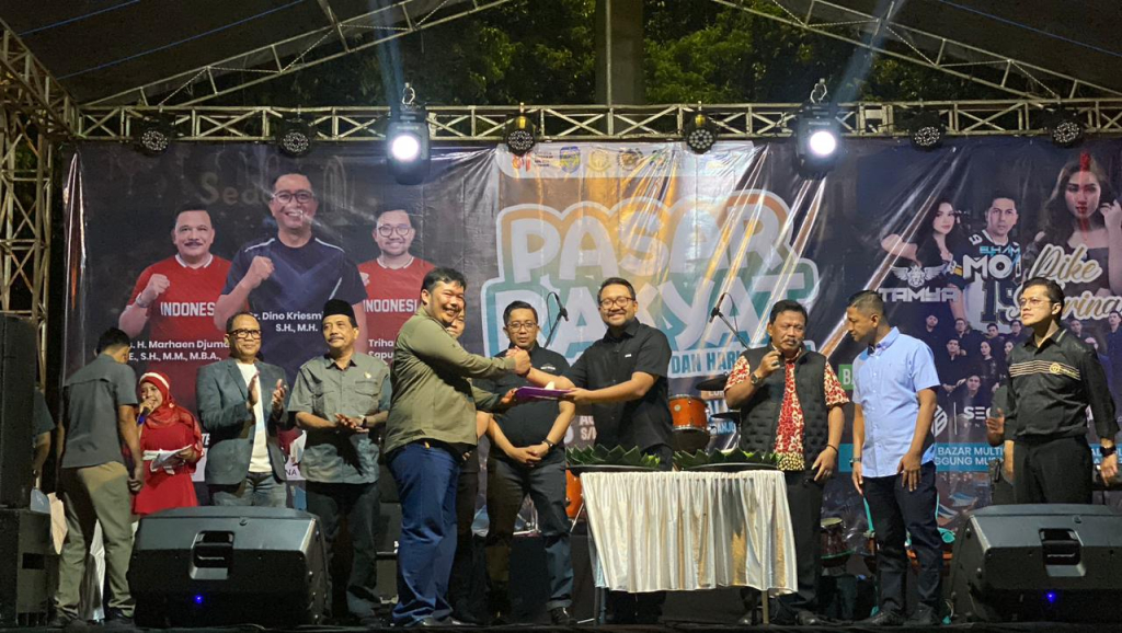 Kejari Kabupaten Nganjuk menggelar kegiatan Pasar Rakyat dalam rangka memperingati HUT Ke- 81 Republik Indonesia sekaligus Hari Bakti Adhyaksa 2026. 