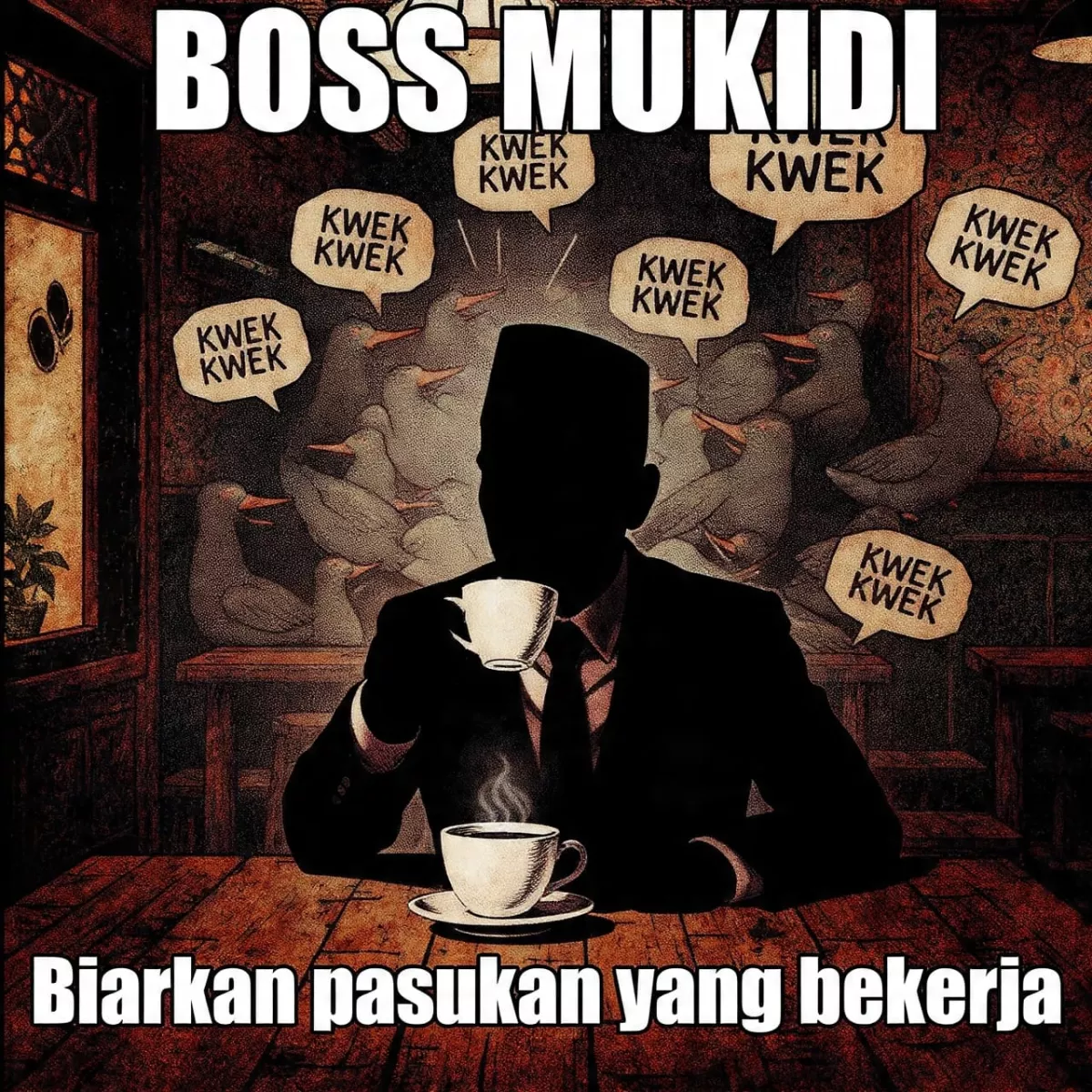 Boss Mukidi Berjas, Bebek-Bebek Bebal, dan Hukum Besi Kebohongan