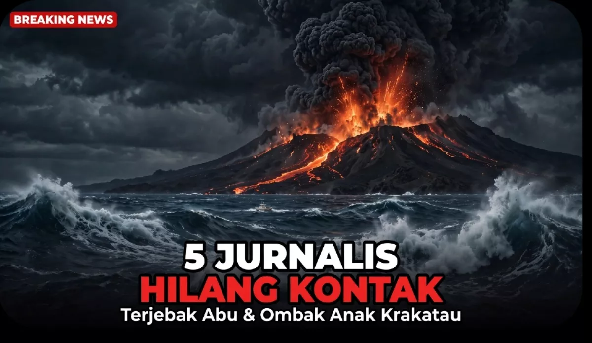 Abu Vulkanik dan Ombak Selat Sunda Menjebak, 5 Jurnalis Hilang Kontak saat Meliput Anak Krakatau