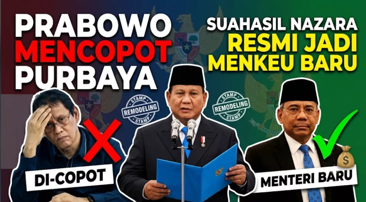 Prabowo Mencopot Purbaya, Suahasil Nazara Resmi Jadi Menkeu Baru