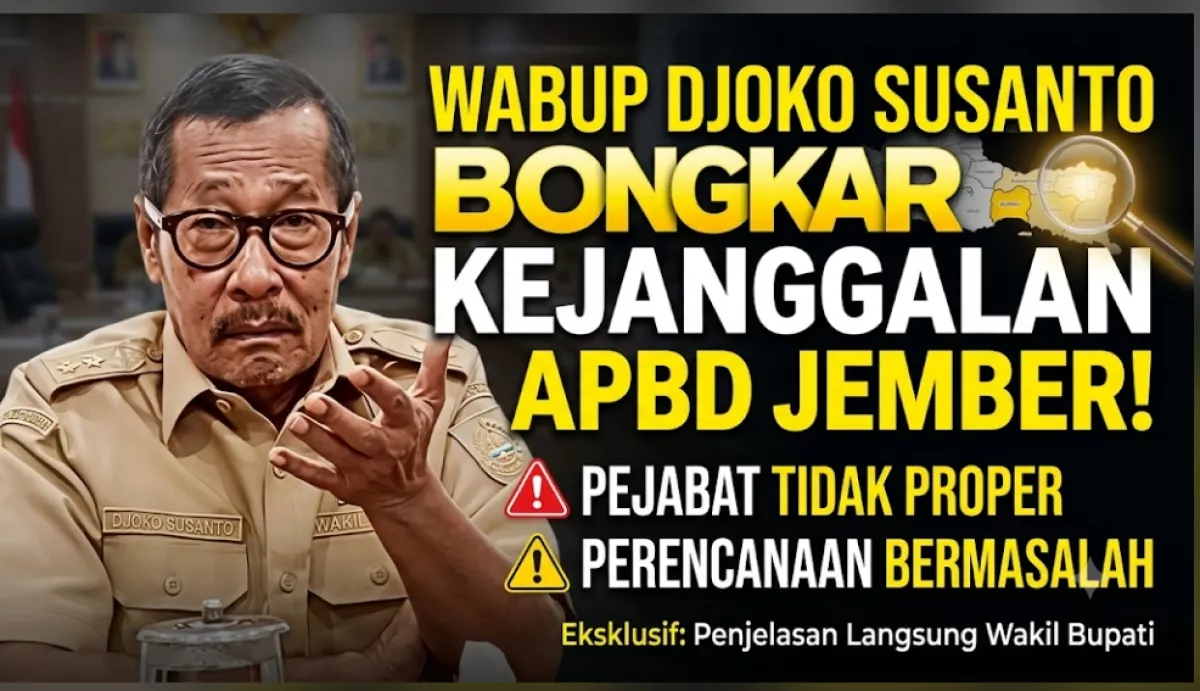 Wabup Djoko Susanto Sindir Bupati, Soal  P-APBD Jember 2026