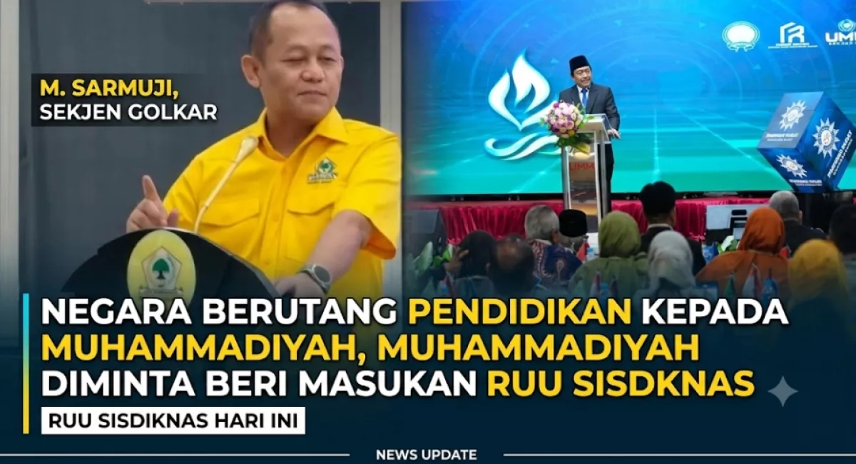 Sekjen Golkar: Negara Berutang Pendidikan kepada Muhammadiyah, Muhammadiyah Diminta Beri Masukan RUU Sisdiknas