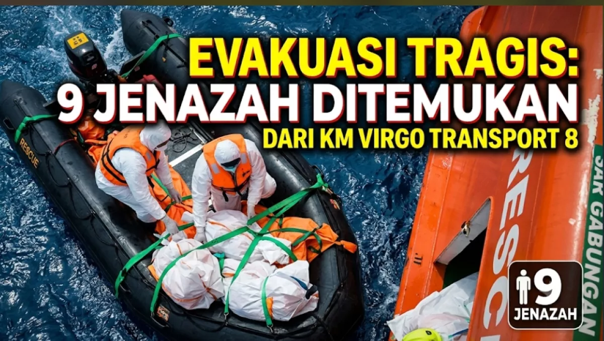 Hari Ke-11, Tim SAR Gabungan Evakuasi 9 Jenazah dari Bangkai KM Virgo Transport 8