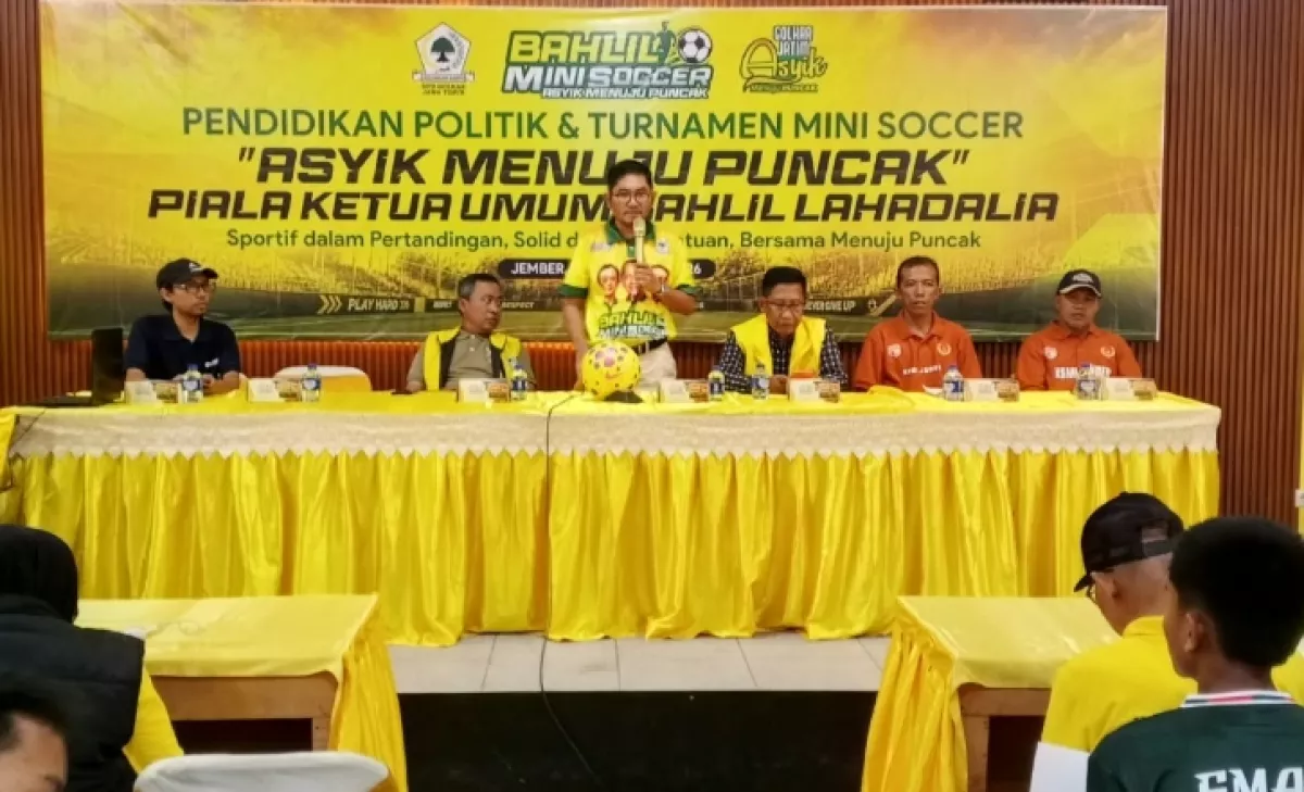 Golkar Jember Gelar Turnamen Mini Soccer Pelajar, 16 Tim Berebut Piala Bahlil Lahadalia