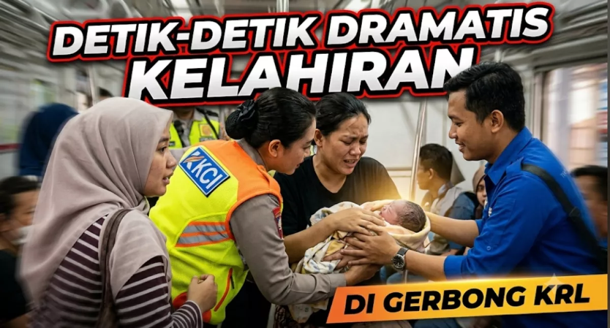 Ketika Gerbong KRL Jadi Ruang Bersalin: Detik-Detik Dramatis Kelahiran Bayi di Green Line