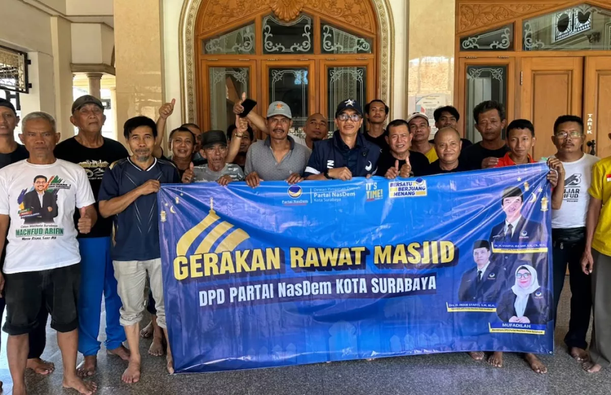 NasDem Surabaya Bidik 31 Masjid Lewat Gerakan Rawat Masjid