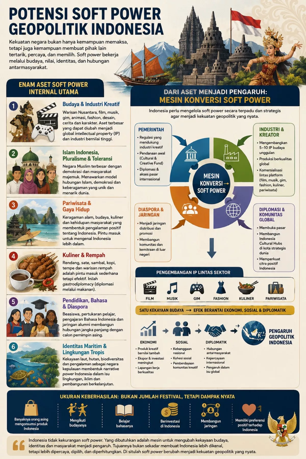 Potensi Soft Power Geopolitik Indonesia