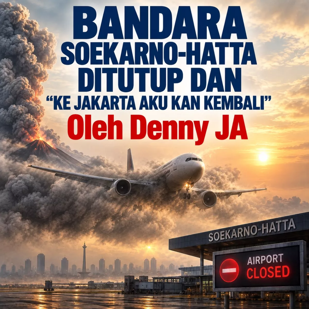 Bandara Soekarno-Hatta Ditutup Dan "Ke Jakarta Aku Kan Kembali"