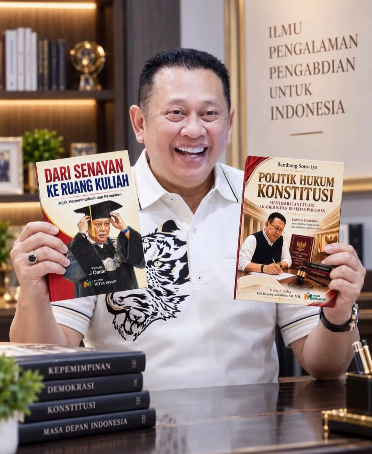 Bamsoet Kembali Luncurkan Buku Terbaru ke-38 "Politik Hukum Konstitusi" dan Buku J. Osdar "Dari Senayan ke Ruang Kuliah"