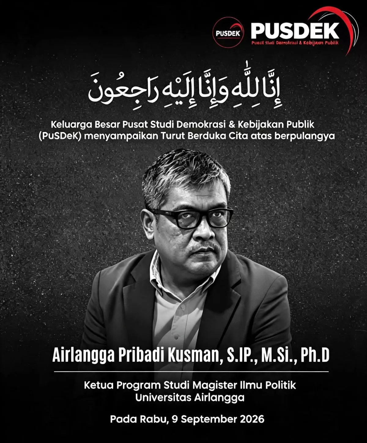 Mengenang Airlangga Pribadi Kusman ; Merawat Gagasan, Menjaga Percakapan Intelektual