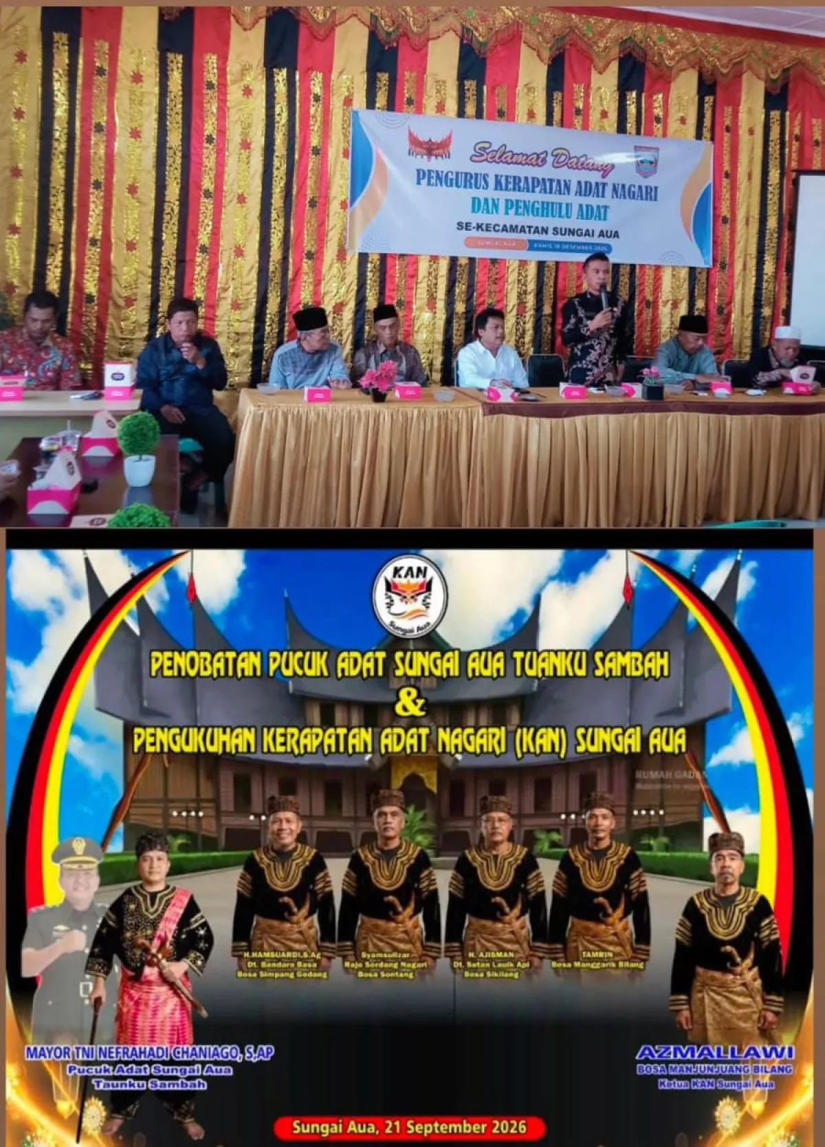 Polemik Tuanku Sambah dan KAN Sungai Aua Mahasiswa Desak Sejarah, Silsilah dan Dokumen Dibuka