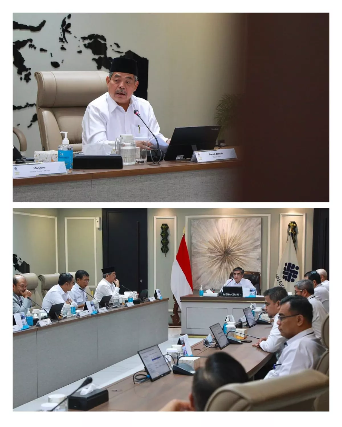 Bupati Lahat Rapat Koordinasi Dengan Menaker Bahas Program Pelatihan Vokasi Terintegrasi Dengan Industri Besar