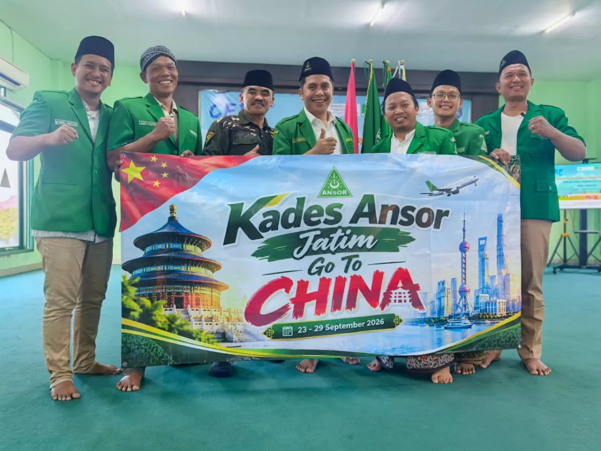 Ansor Jatim Berangkatkan Tiga Kepala Desa Kader Ansor Studi Banding ke Tiongkok