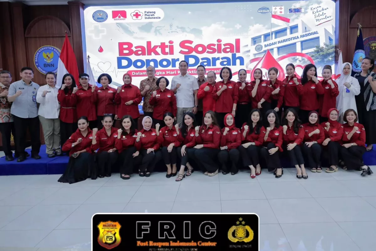 BNN Dan Srikandi PPDI Sambut Hari Kesaktian Pancasila Dengan Donor Darah