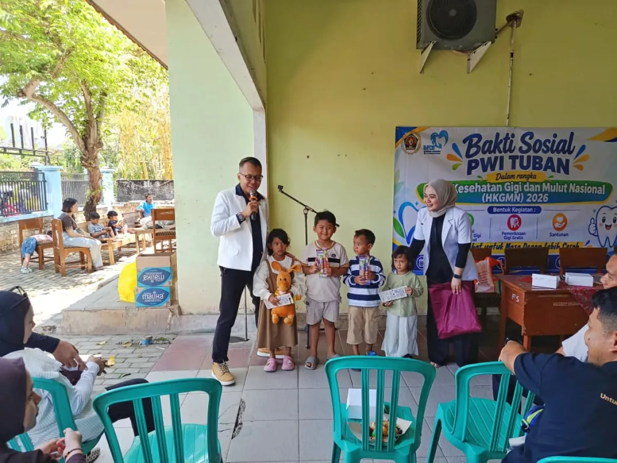 PWI Tuban Dan M. Naf'an Dental Clinic Gelar Bhaksos Untul Peringati Hari Kesehatan Gigi dan Mulut Nasional 2026