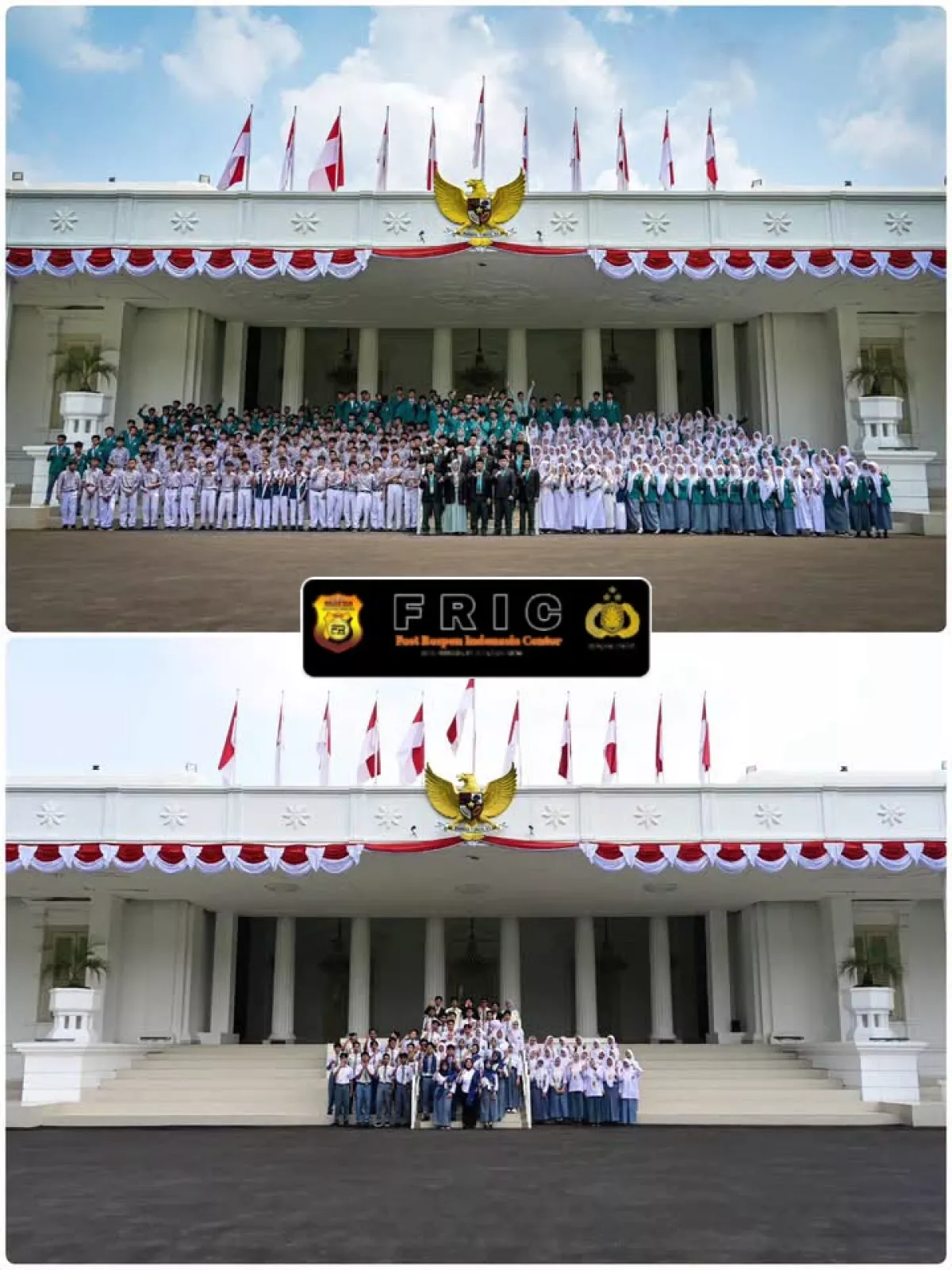 Sebanyak 350 siswa dari SMP Islam Terpadu dan SMK Islam Pluit Raya serta Forum OSIS Banten berkesempatan mengikuti program Istana untuk Anak Sekolah. (Foto Fric/humas Seskab for JatimUPdate.id)