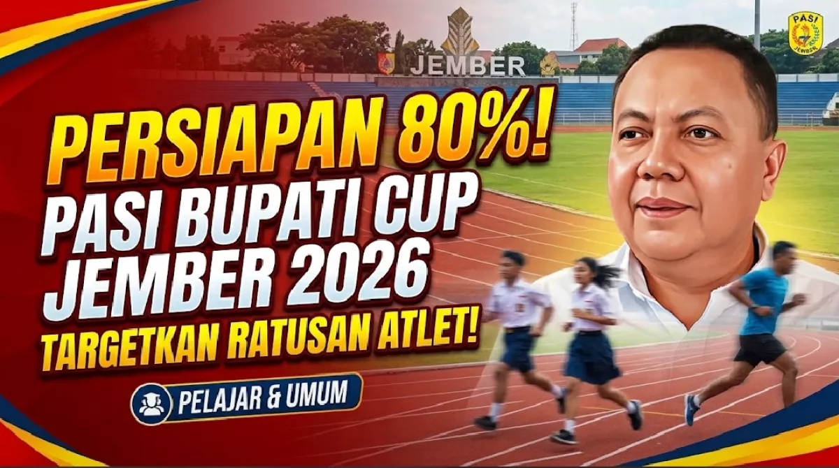 Persiapan 80 Persen, PASI Bupati Cup Jember 2026 Targetkan Ratusan Atlet Pelajar dan Umum