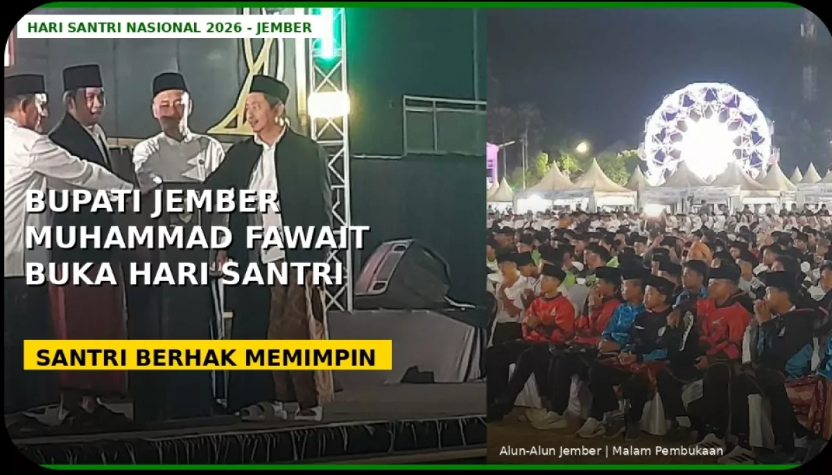 Bupati Jember Buka Hari Santri Nasional 2026: Santri Berhak Memimpin 