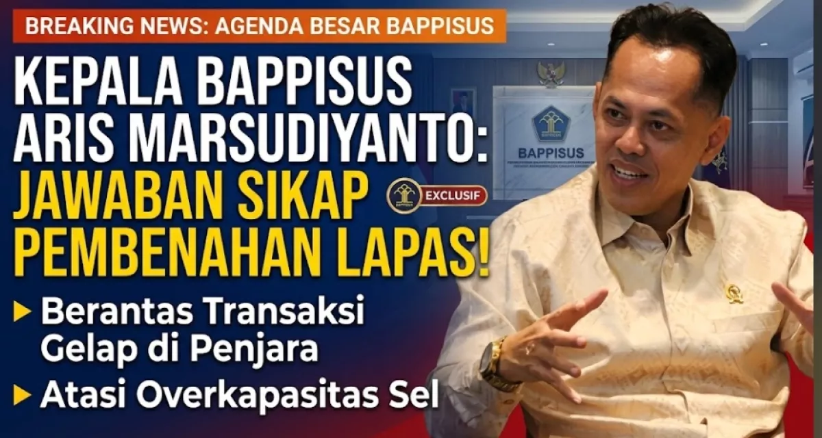 Kepala Bappisus Aris Marsudiyanto Beberkan Agenda Pembenahan Lapas: Berantas Transaksi Gelap hingga Atasi Overkapasitas