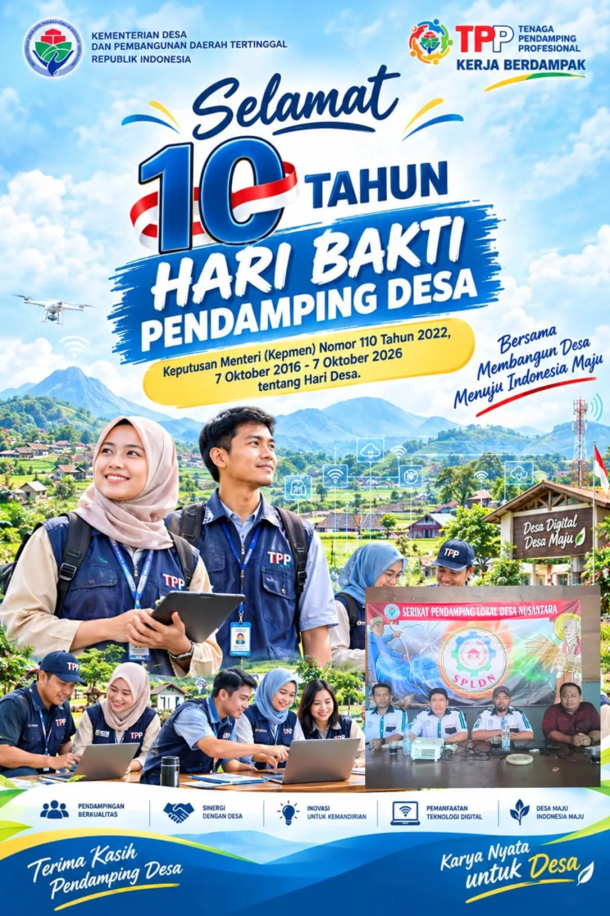 Hari Bakti Pendamping Desa 2026: Momentum 10 Tahun Pengabdian, SPLDN Serukan Revitalisasi