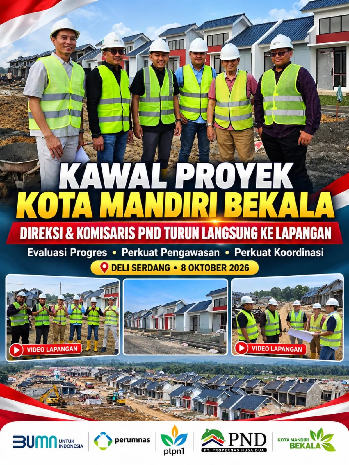 Perkuat Sinergi dan Pengawasan, Direksi-Komisaris PND Tinjau Langsung Kota Mandiri Bekala