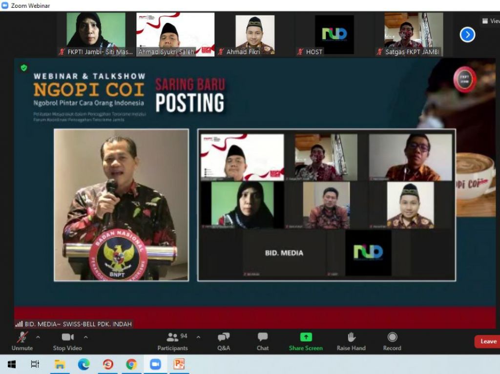 Direktur BNPT: Mari Isi Medsos dengan Narasi Mencerahkan