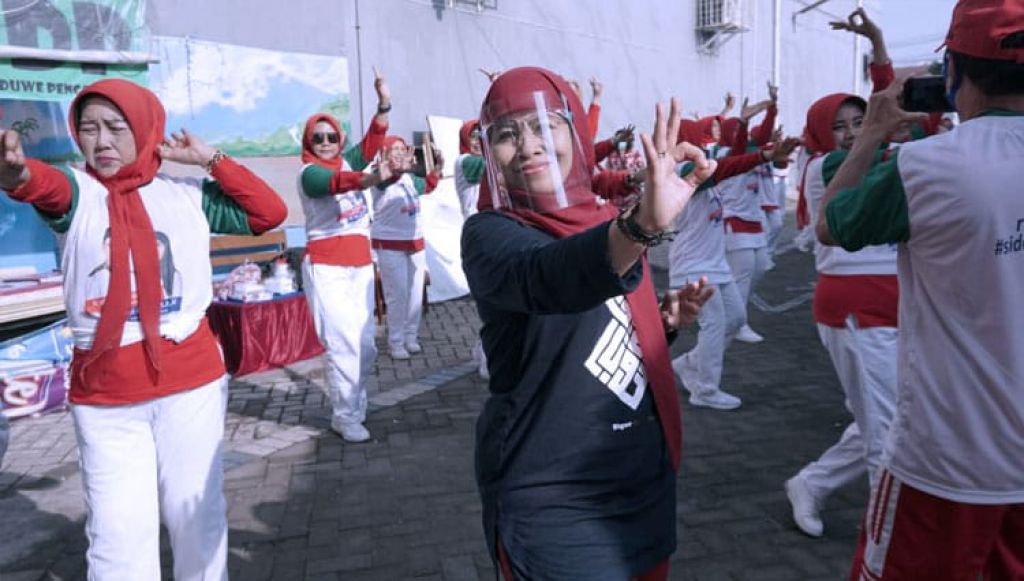 Senam Bareng , Wakil Kelana Ingatkan Warga Pilih Pemimpin Cerdas