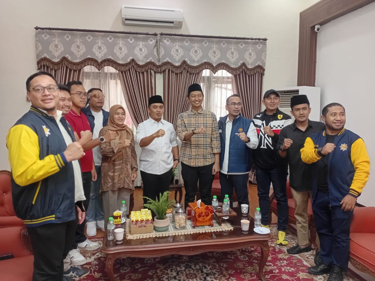 Walikota Pasuruan saat menerima rombongan DPP AMPI yang sedang melakukan konsolidasi dan kaderisasi AMPI pasa Selasa (06/08). Sumber foto : MEAID AMPI Cetre.