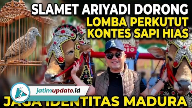 Slamet Ariyadi Dorong Lomba Perkutut dan Kontes Sapi Hias, Jaga Identitas Madura